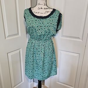 Maison Jules Green & Blue Birds Dress